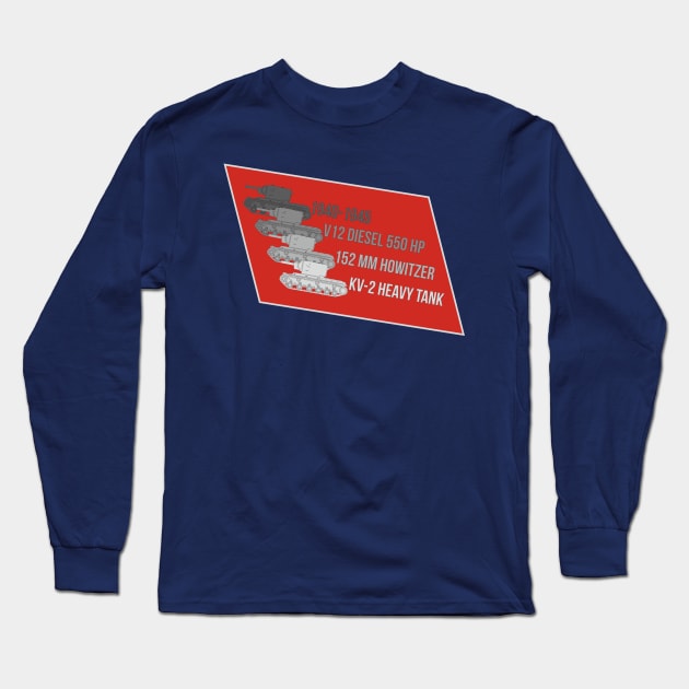 Gradient from KV-2 in the spirit of communism Long Sleeve T-Shirt by FAawRay